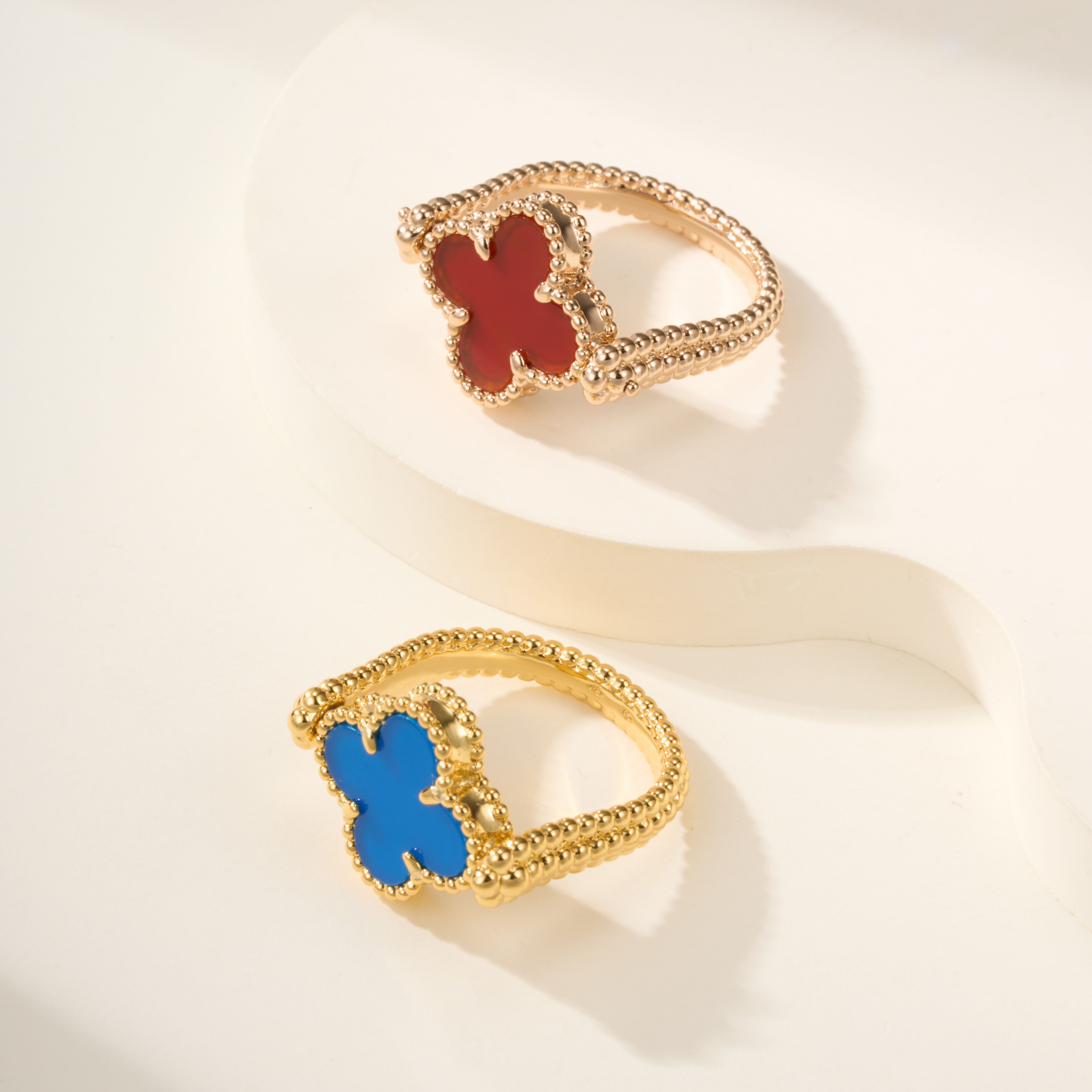 Van Cleef & Arpels Vintage Alhambra Reversible Ring - SUPER-MIRROR