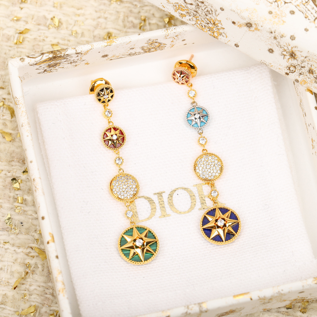 Dior Rose des Vents Collection Diamond Earrings. - PONI
