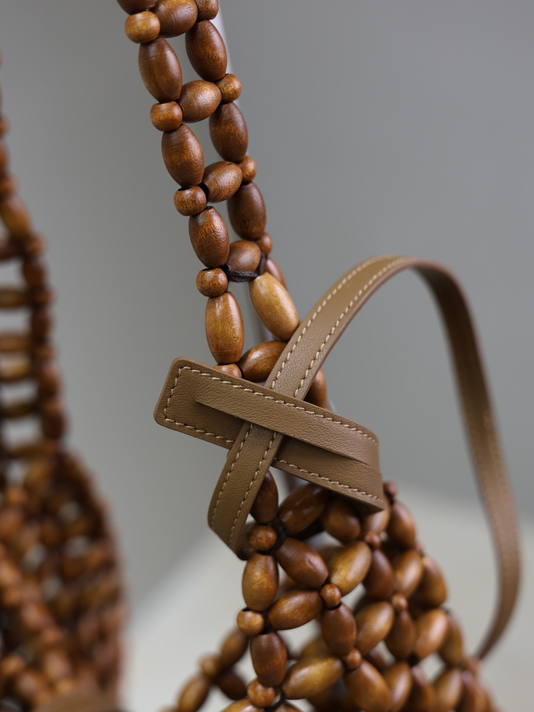 YSL LE 5 À 7 large in wood beads 30x35x10cm - Image 10