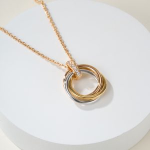 Alternative view of Cartier Trinity Pendant Diamond Necklace. - SUPER-MIRROR