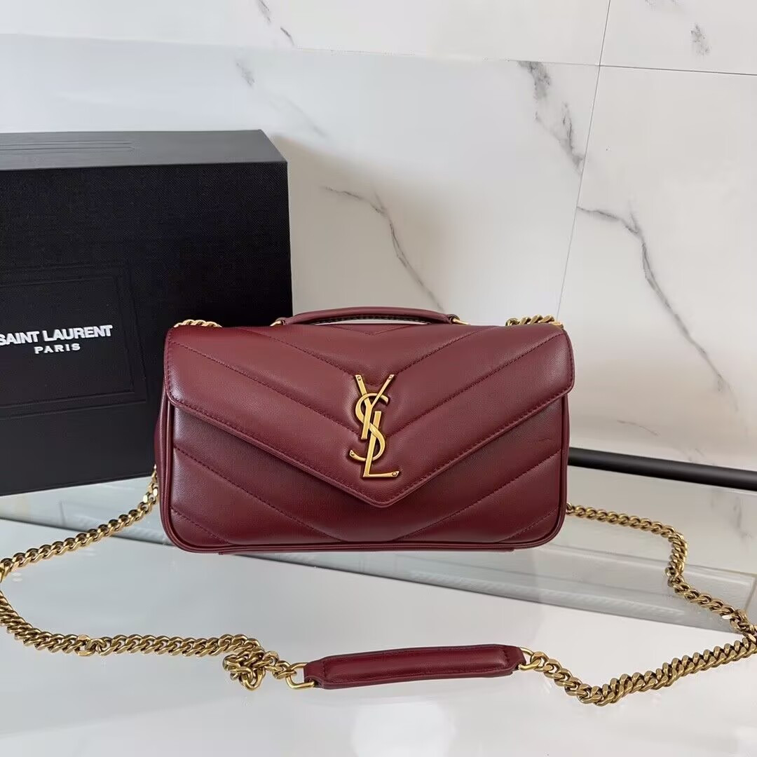 YSL LOULOU small in MATELASS lambskin 24x14x6cm #5 - Image 5