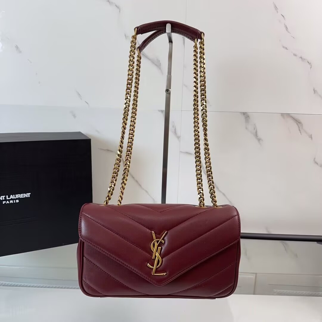 YSL LOULOU small in MATELASS lambskin 24x14x6cm #5