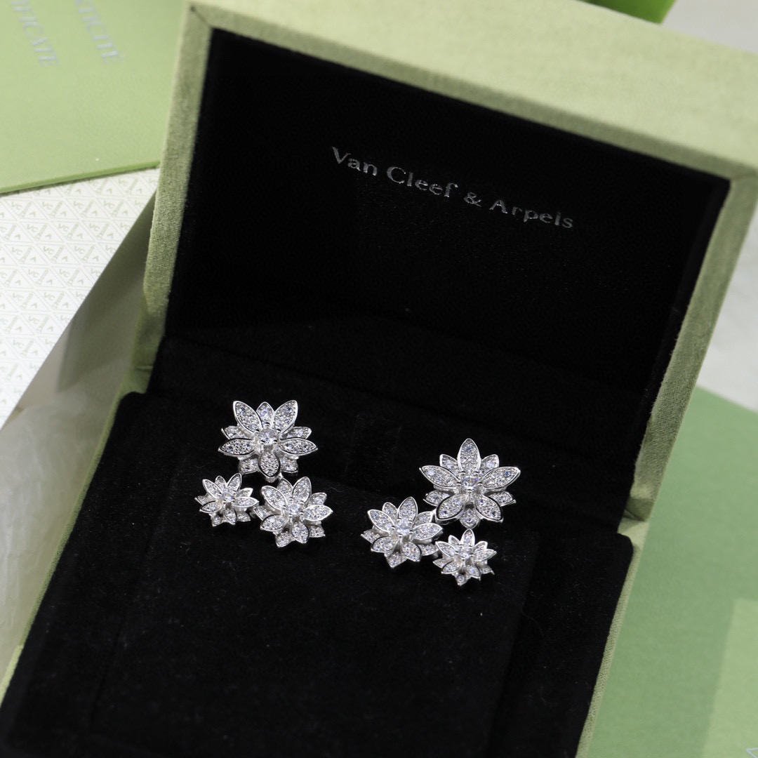 Van Cleef & Arpels Jewelry Earring VCA flower earrings - SUPER-MIRROR