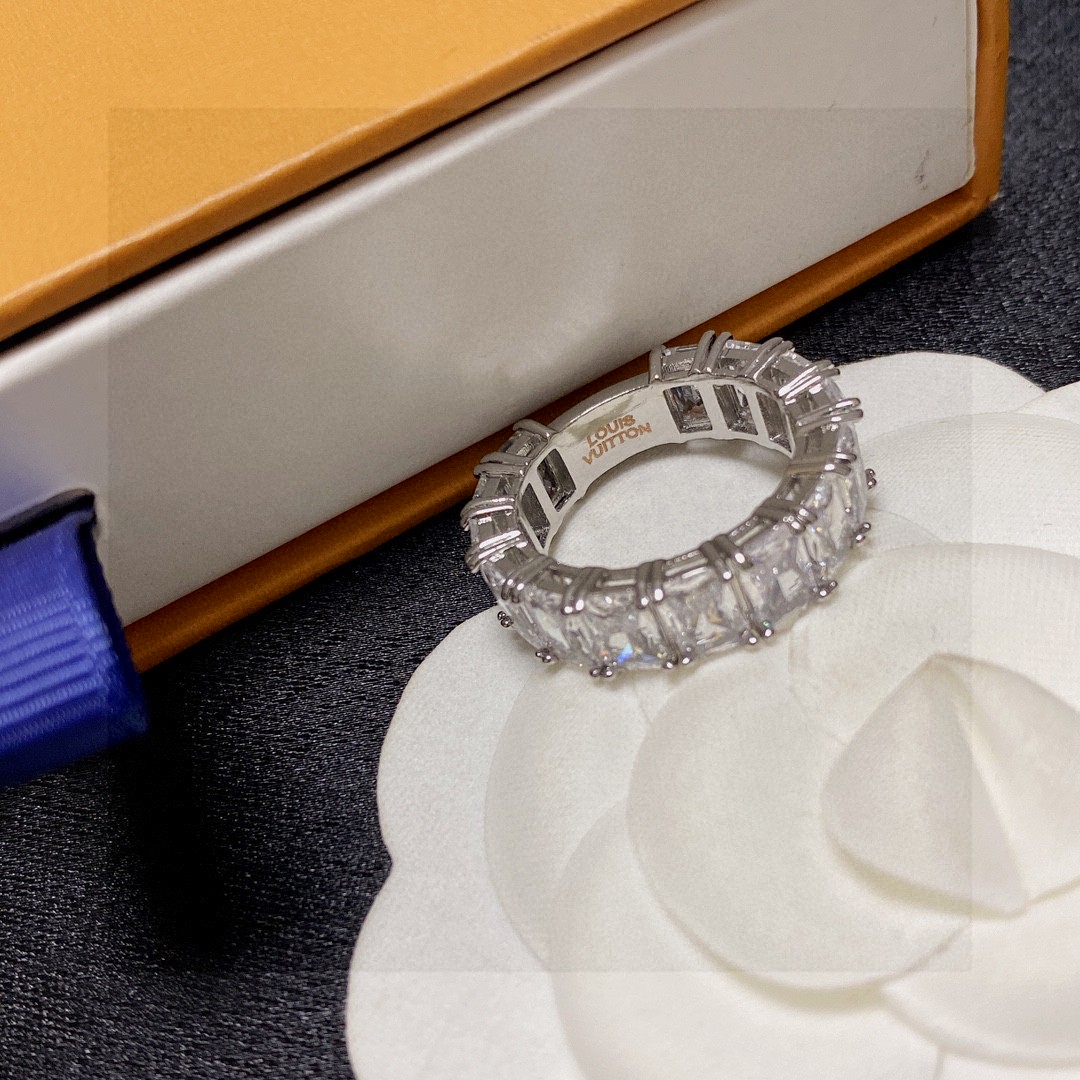 Louis Vuitton Jewelry Rings Imported diamond zircon series modeling ring - SUPER-MIRROR