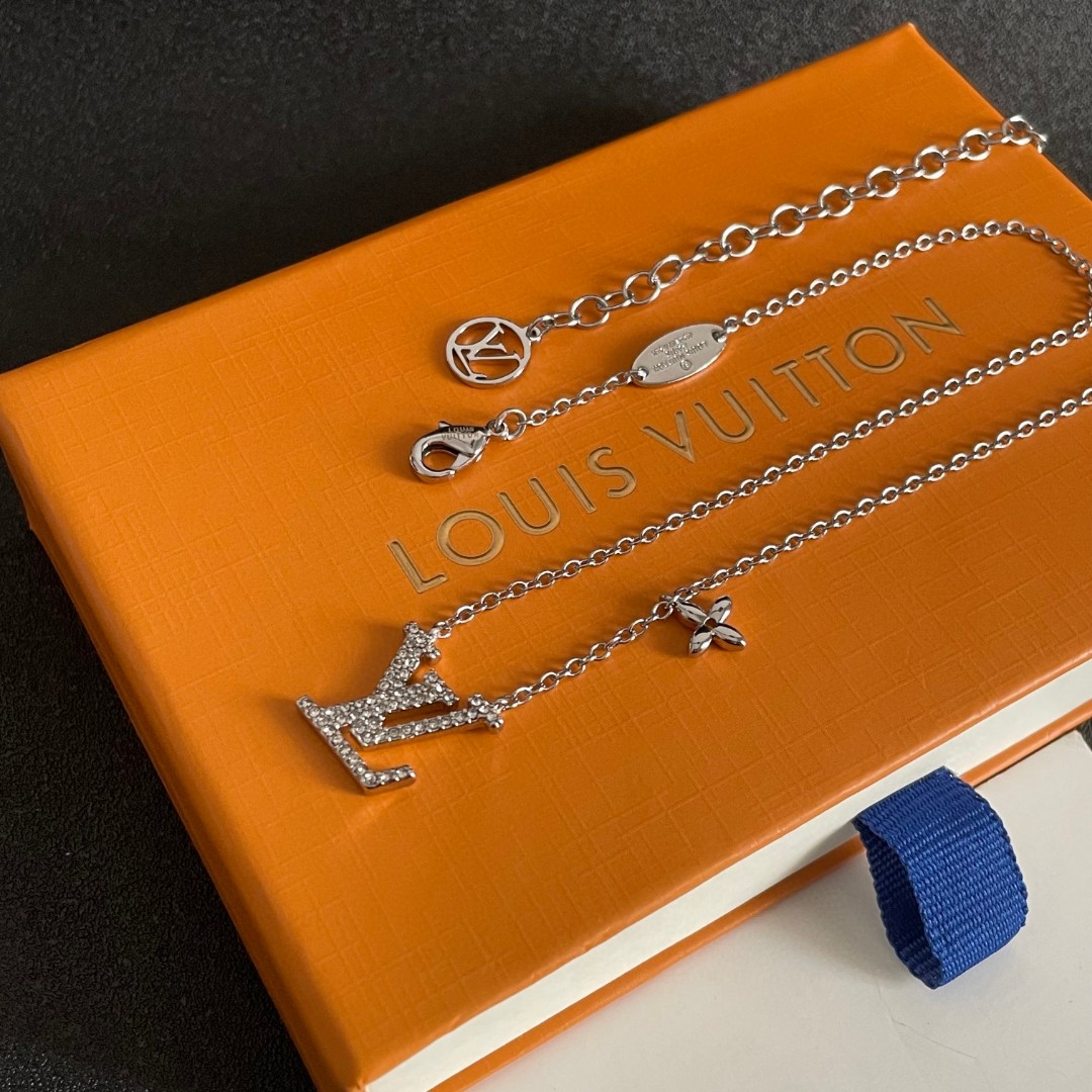 Louis Vuitton Jewelry Necklace Classic pattern design double flower - SUPER-MIRROR