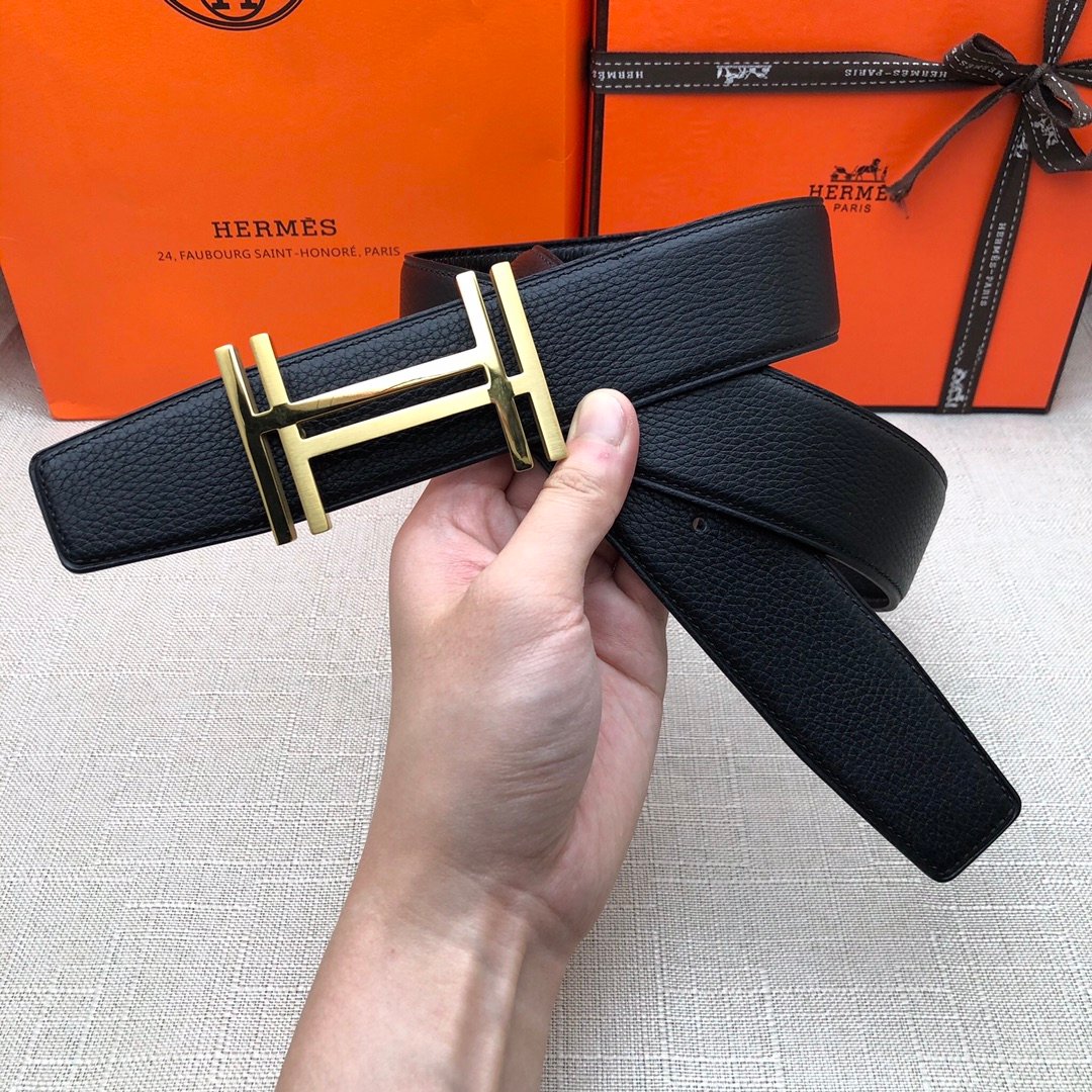 Hermes H Belt Buckle Reversible Black For Women, Women Belt #11 - Image 5