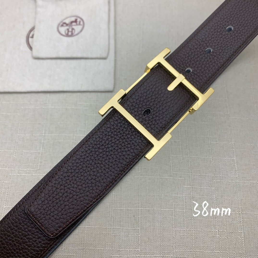 Hermes H Belt Buckle Reversible Black For Women, Women Belt #7 - Image 6