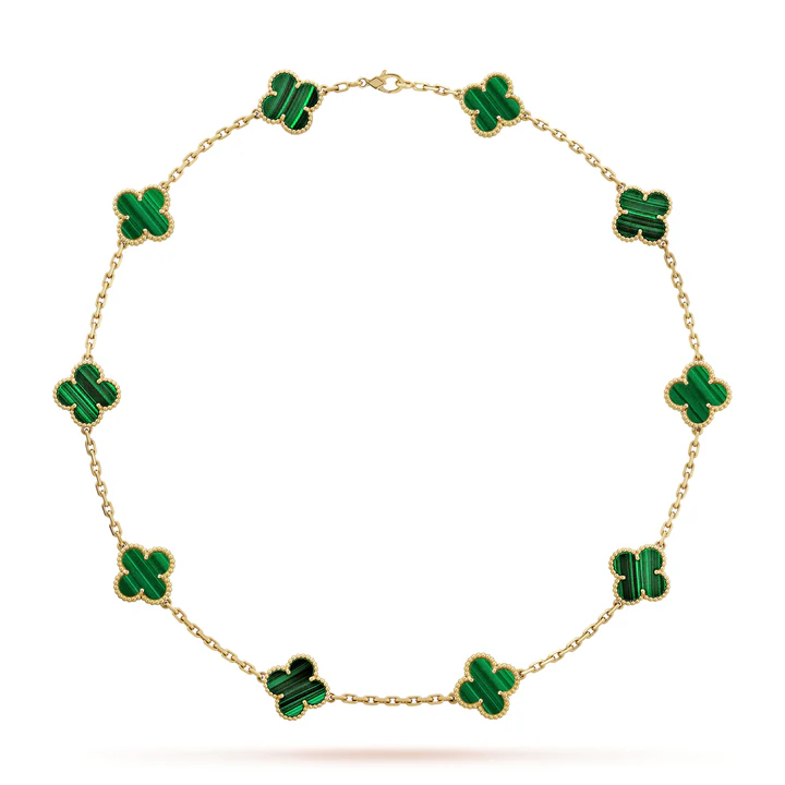 Clover Leaf Necklace,925 Silver, 18k Gold Plated,10 Motifs - PONI