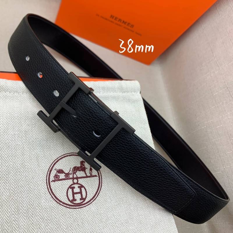 Hermes H Belt Buckle Reversible Black For Women, Women Belt #3 - Image 7