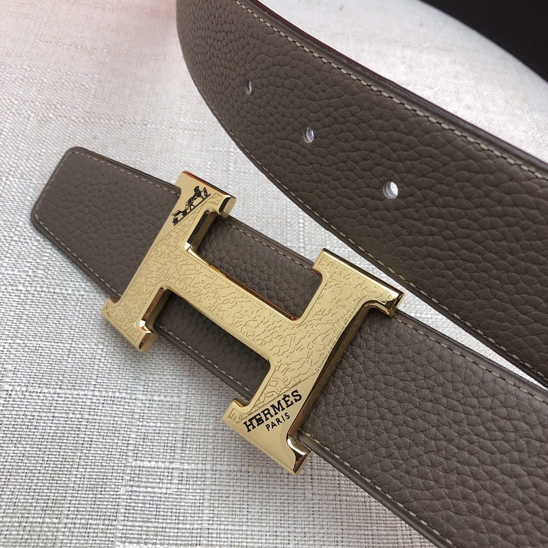 Hermes H Belt Buckle Reversible Black For Women, Women Belt #4 - Image 6