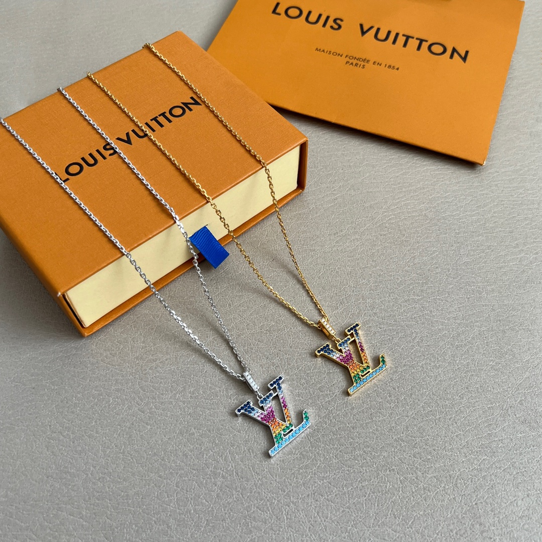 Louis Vuitton Jewelry Necklace Full Drill - SUPER-MIRROR