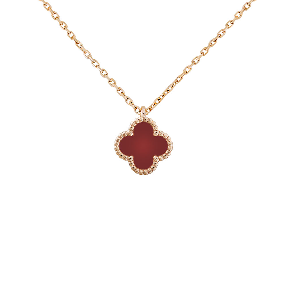 Van Cleef & Arpels Sweet Alhambra Heart Pendant Necklace