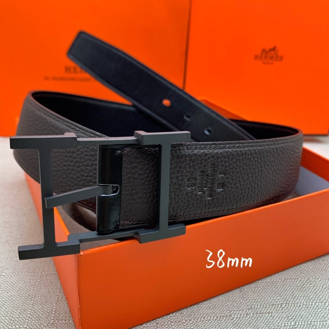 Hermes H Belt Buckle Reversible Black For Women, Women Belt #5 - Image 8