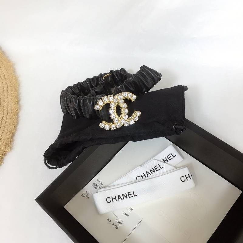 Chanel Belt With Double C Buckle Black With Gold-Toned Metal and Strass Hardware Women Belt - Image 2