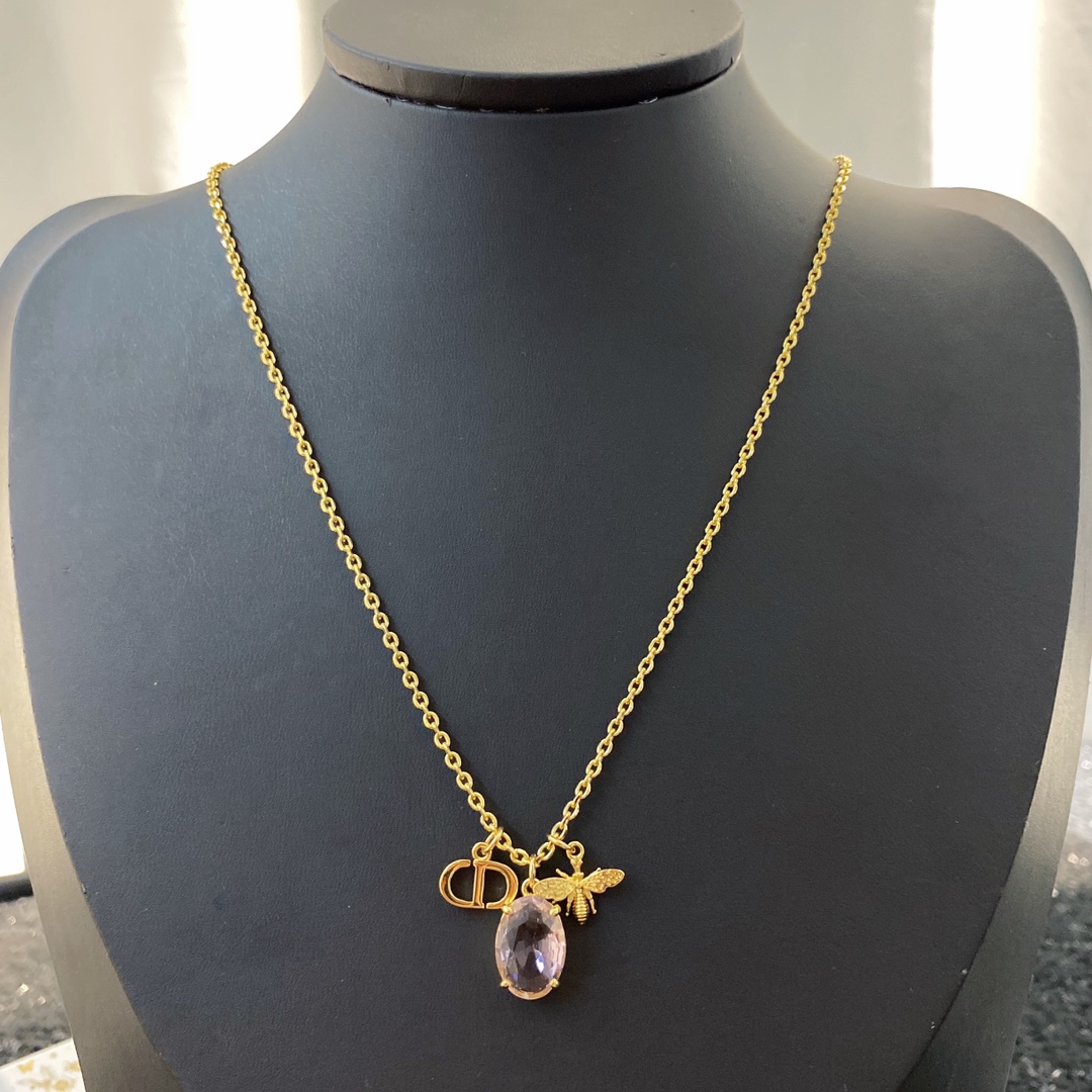 Dior Jewelry Necklace DIOR Pink Crystal Necklace - PONI