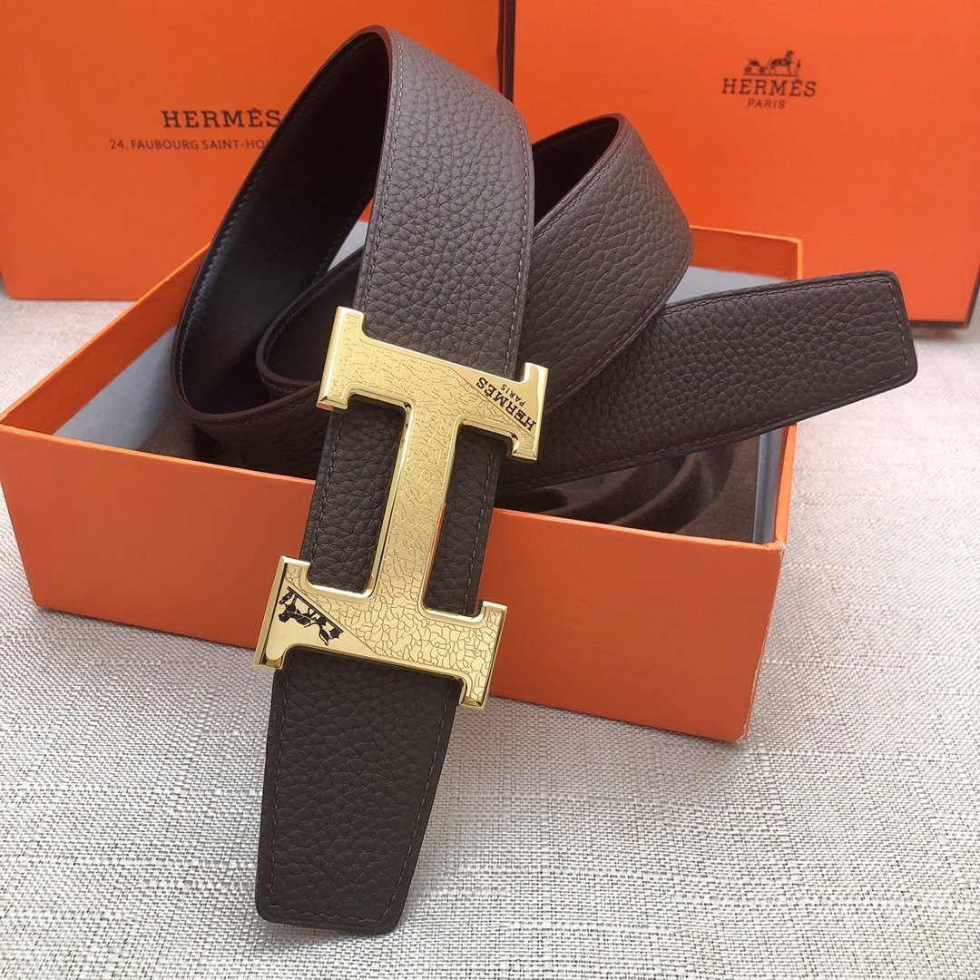 Hermes H Belt Buckle Reversible Black For Women, Women Belt #4 - Image 8
