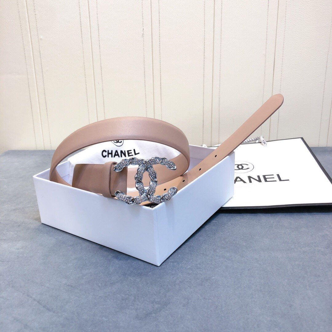 Chanel Belt With Double C Buckle Beige Women Belt #2 - Image 5