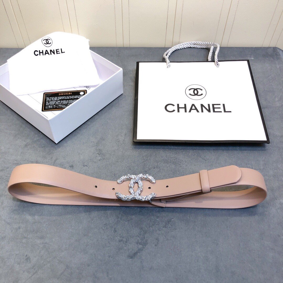 Chanel Belt With Double C Buckle Beige Women Belt #1 - Image 2