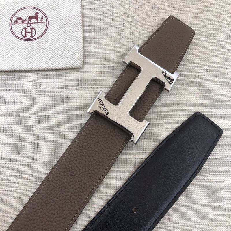 Hermes H Belt Buckle Reversible Brown For Women, Women Belt #6 - Image 2