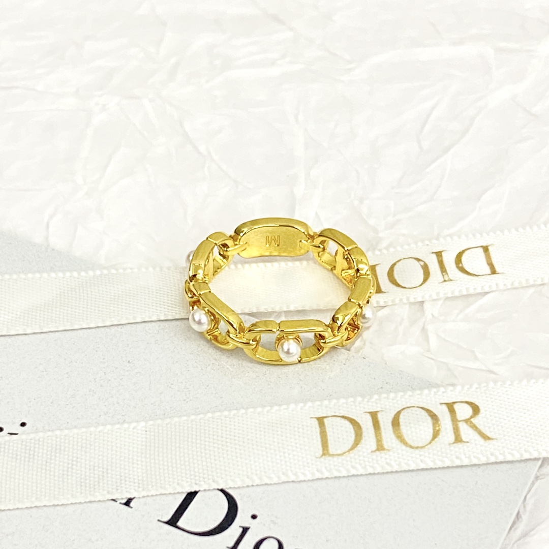 Dior Jewelry Rings Dior Crystal Diamond CD Ring - PONI