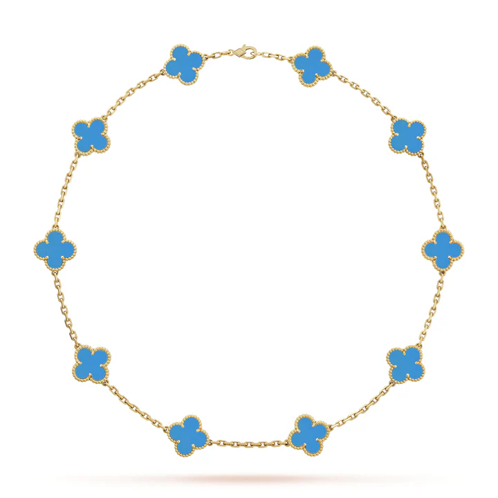Clover Leaf Necklace,925 Silver, 18k Gold Plated,10 Motifs - PONI - Image 9