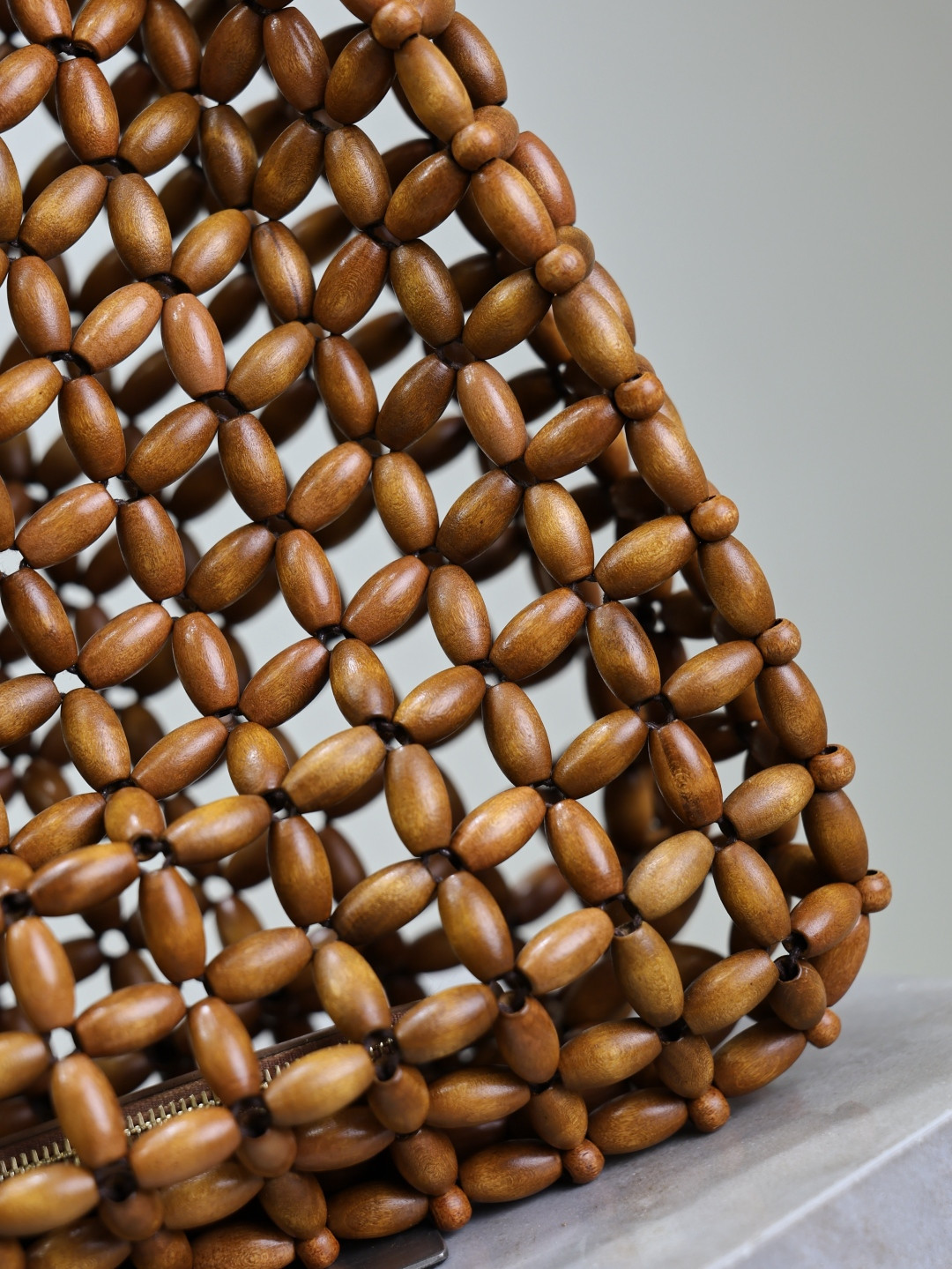 YSL LE 5 À 7 large in wood beads 30x35x10cm - Image 17