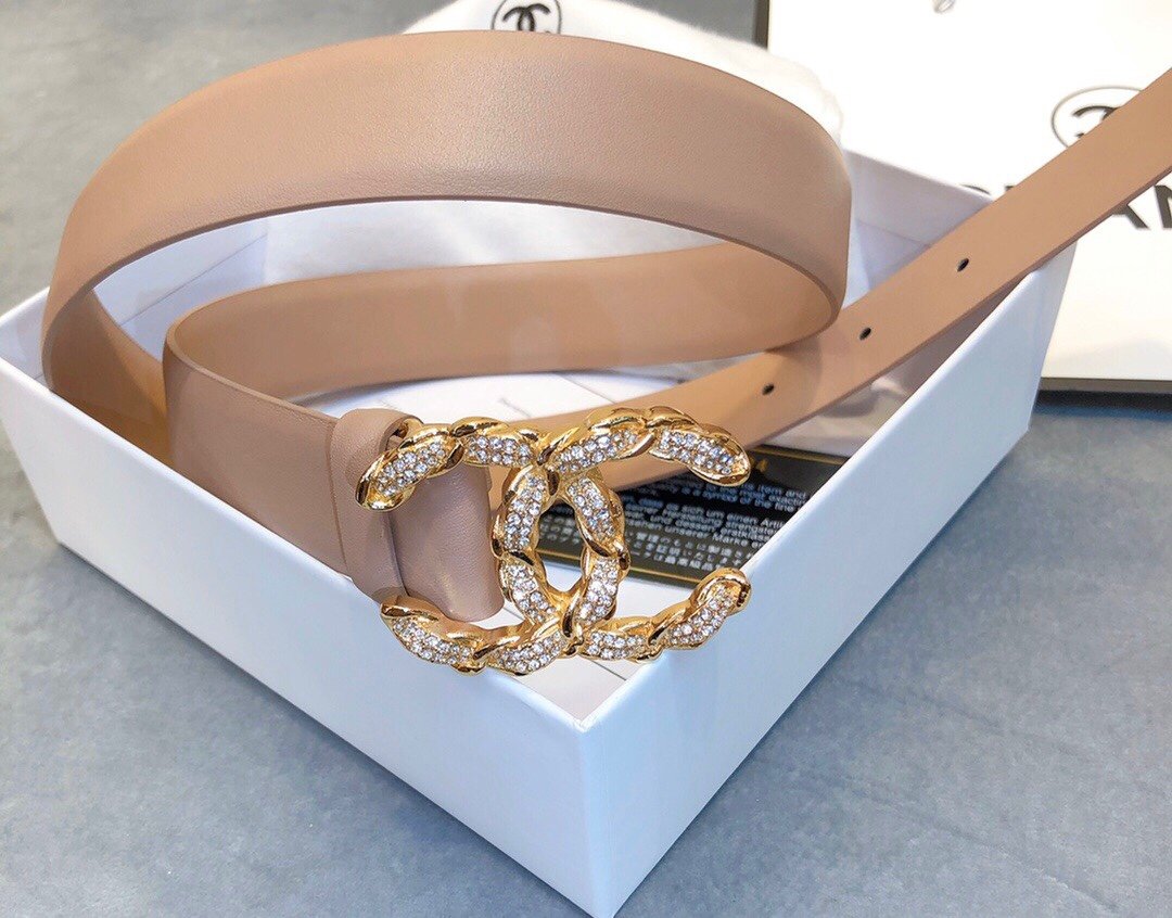Chanel Belt With Double C Buckle Beige Women Belt #2 - Image 2