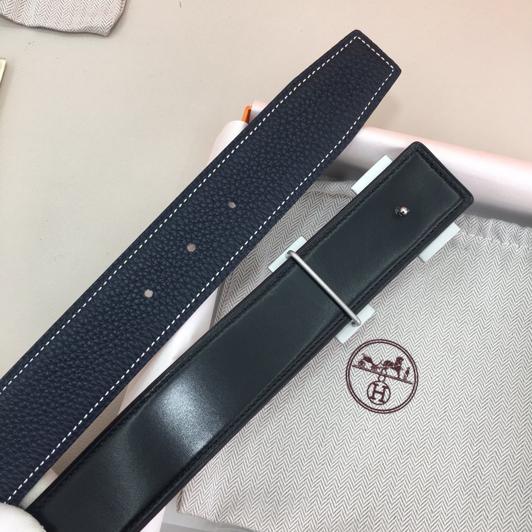 Hermes H Belt Buckle Reversible Black For Women, Women Belt #1 - Image 3