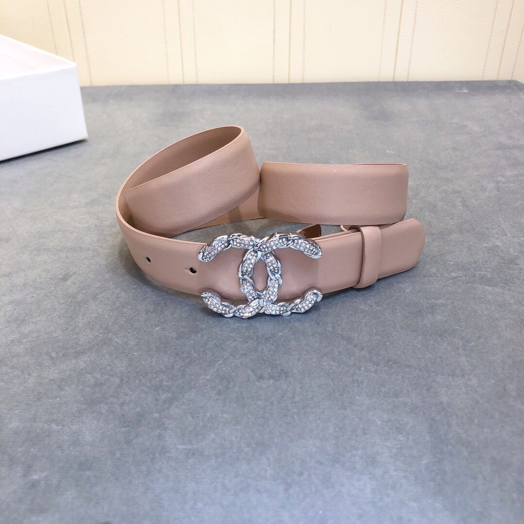 Chanel Belt With Double C Buckle Beige Women Belt #1 - Image 3