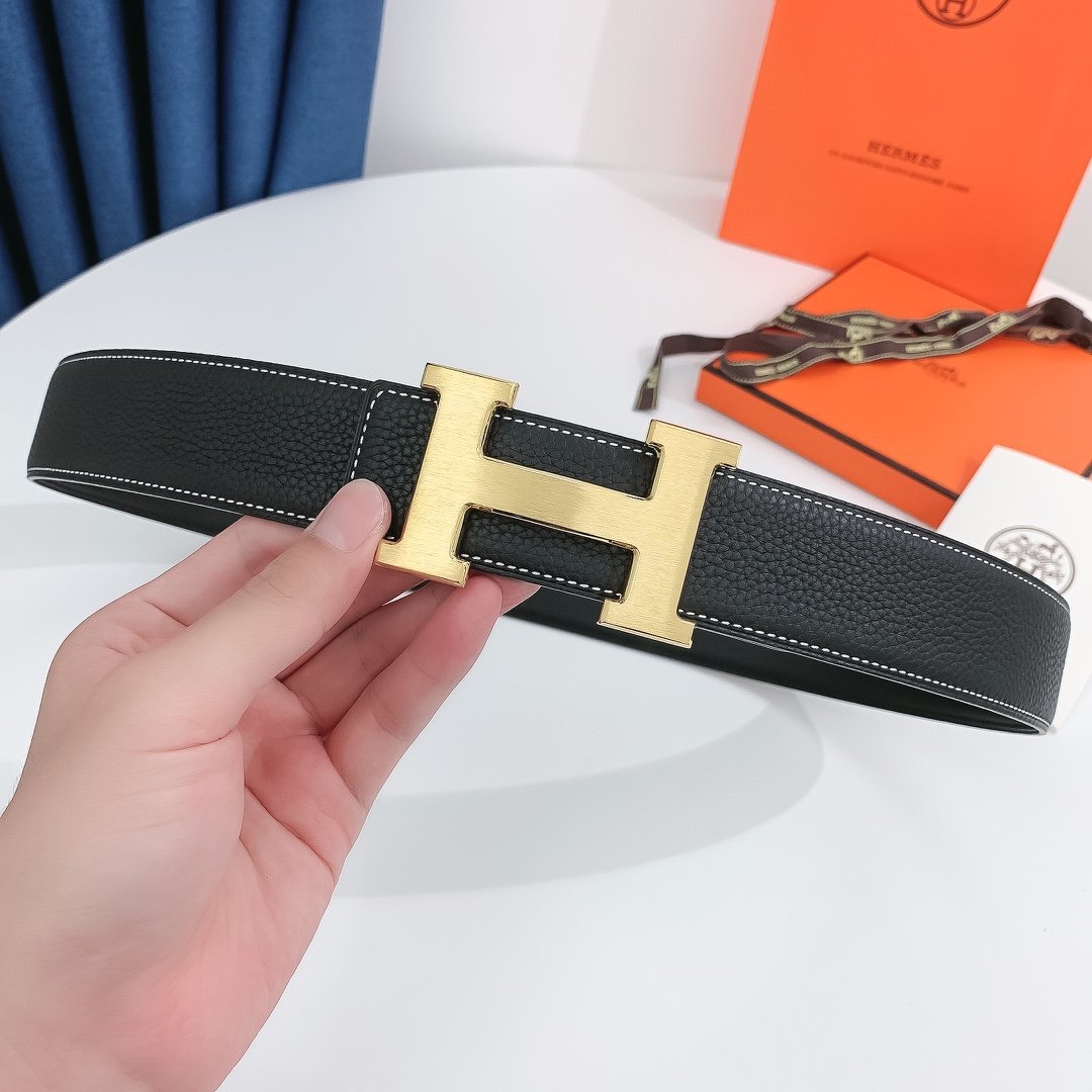 Hermes H Belt Buckle Reversible Black For Women, Women Belt #13 - Image 7