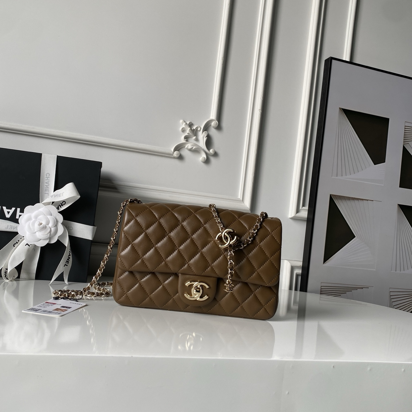 Chanel Classic Flap Handbag CF AS5756 14.5x23.5x7cm #2 - Image 2
