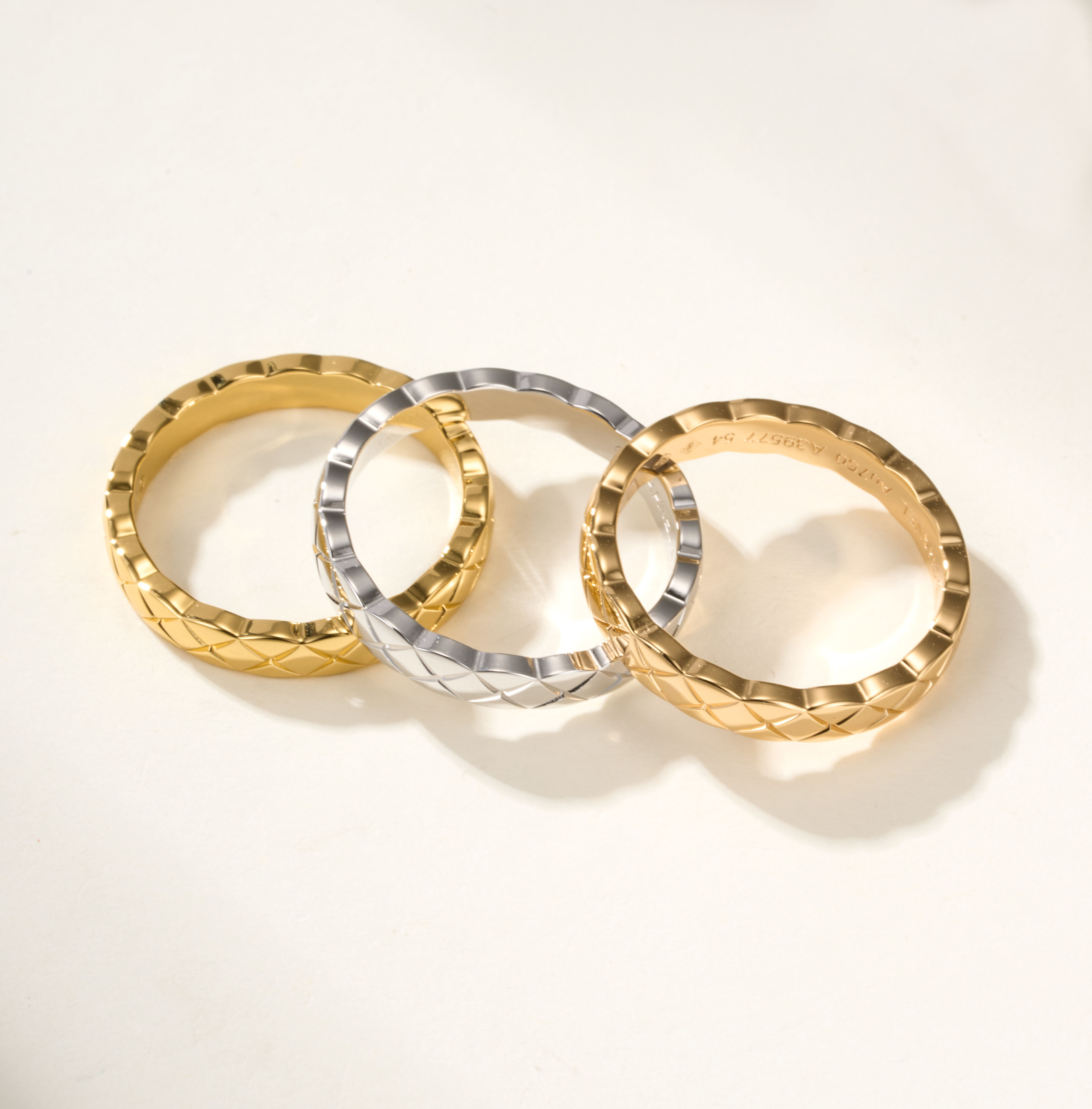 Chanel Coco Crush diamondless quilt-pattern Ring