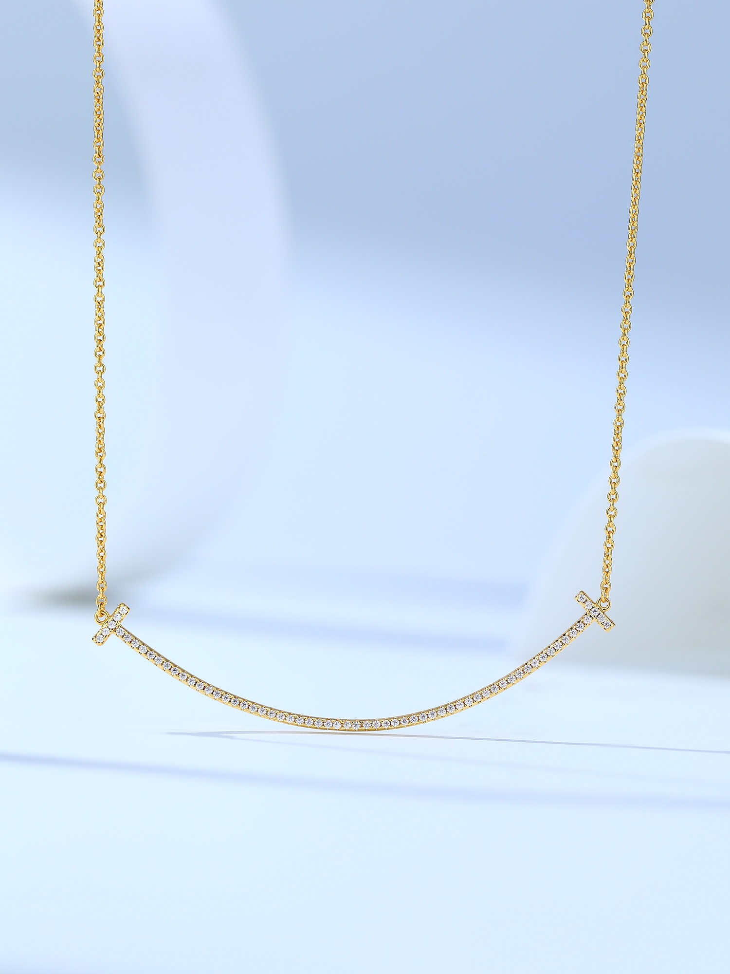 Tiffany T Smile Collection Smile Diamond Necklace (Large Size). - PONI - Image 2