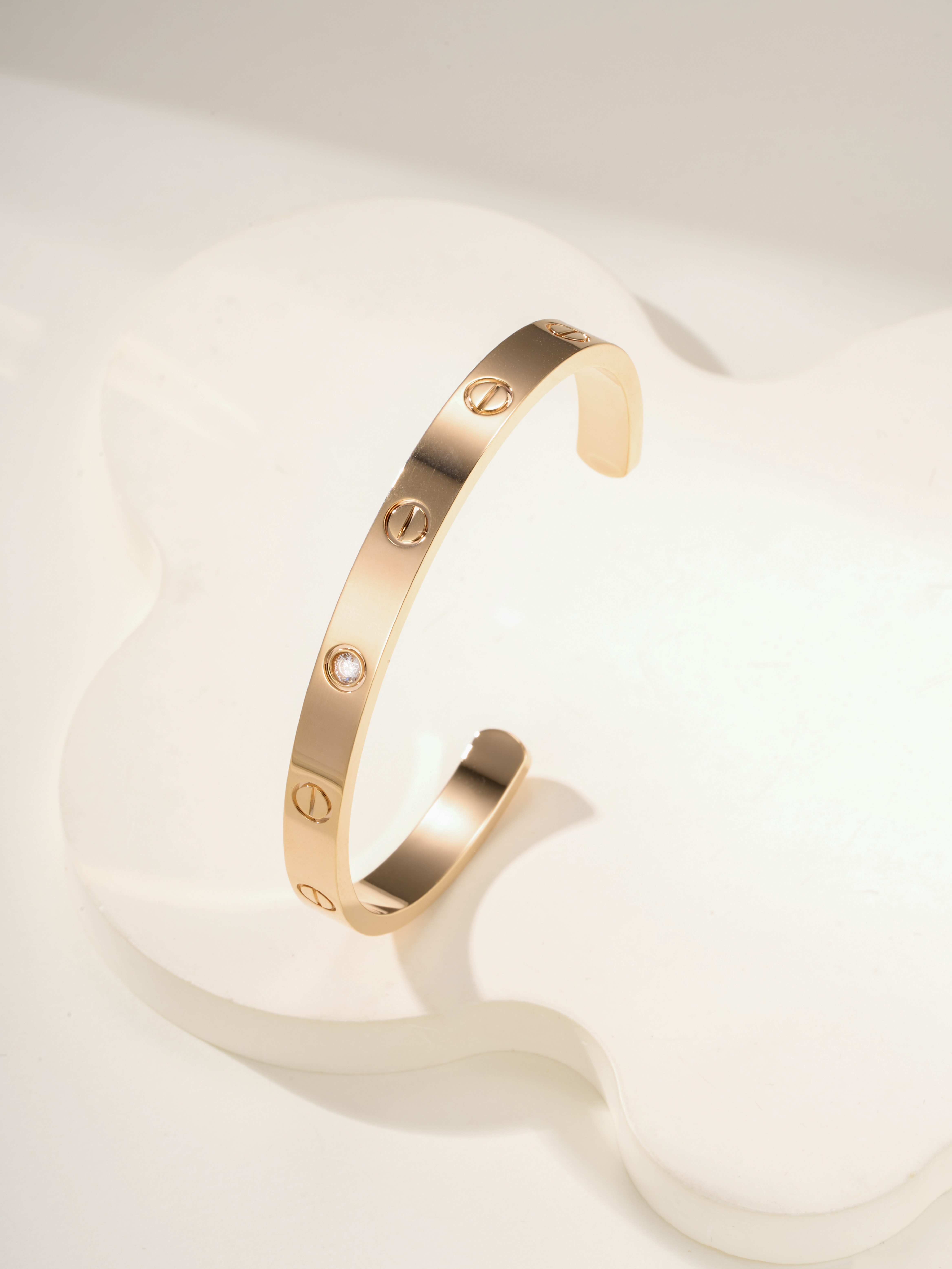 Cartier Love éternité Single Diamond Open Bangle