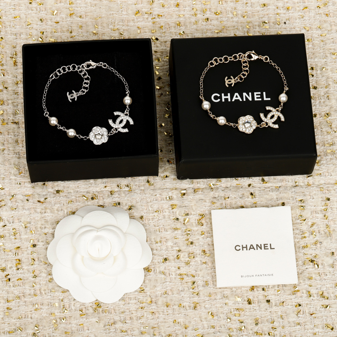 Chanel Pearl Classic Double C Diamond Bracelet