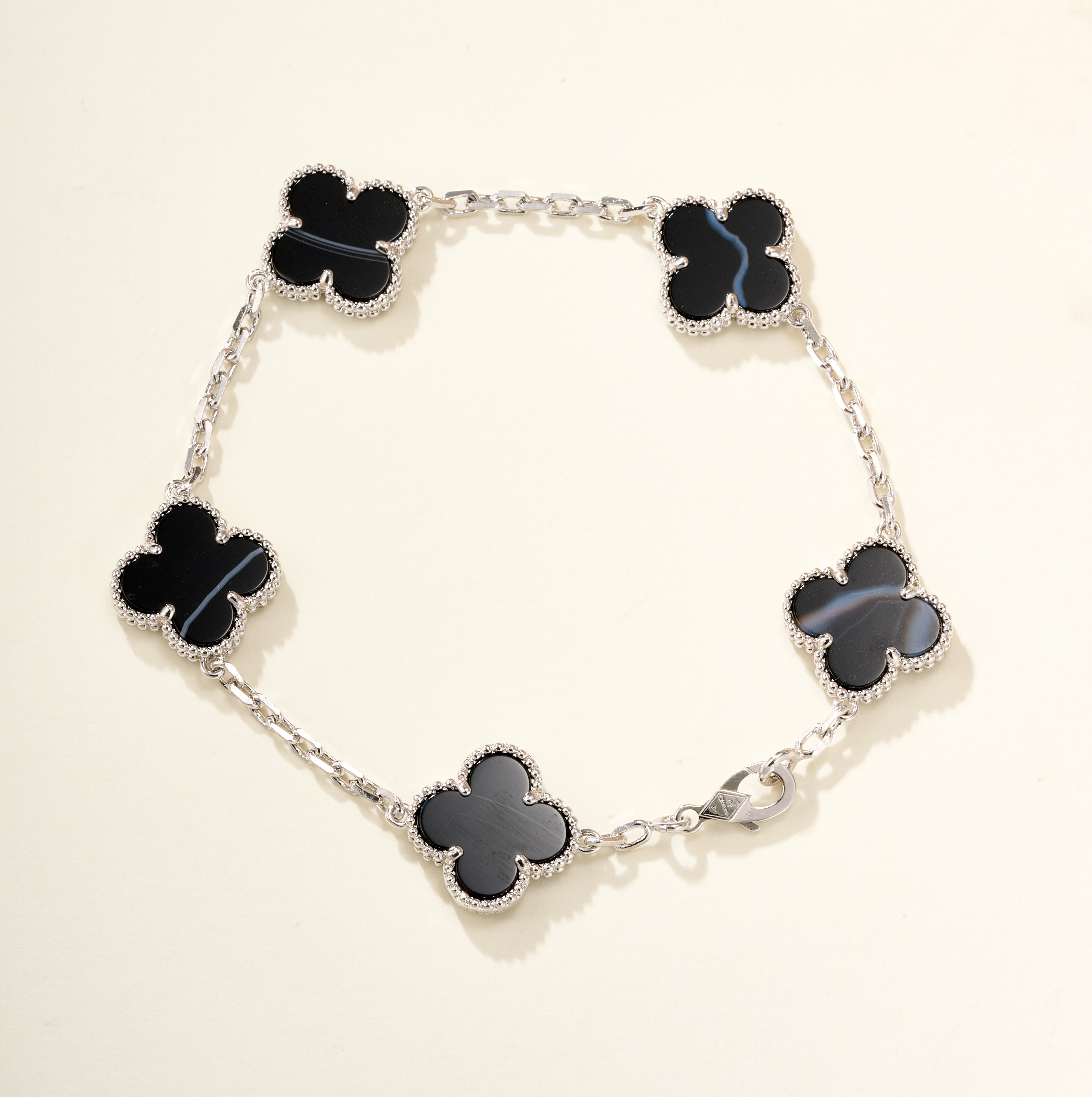 Van Cleef & Arpels Black Onyx Alhambra Bracelets - SUPER-MIRROR