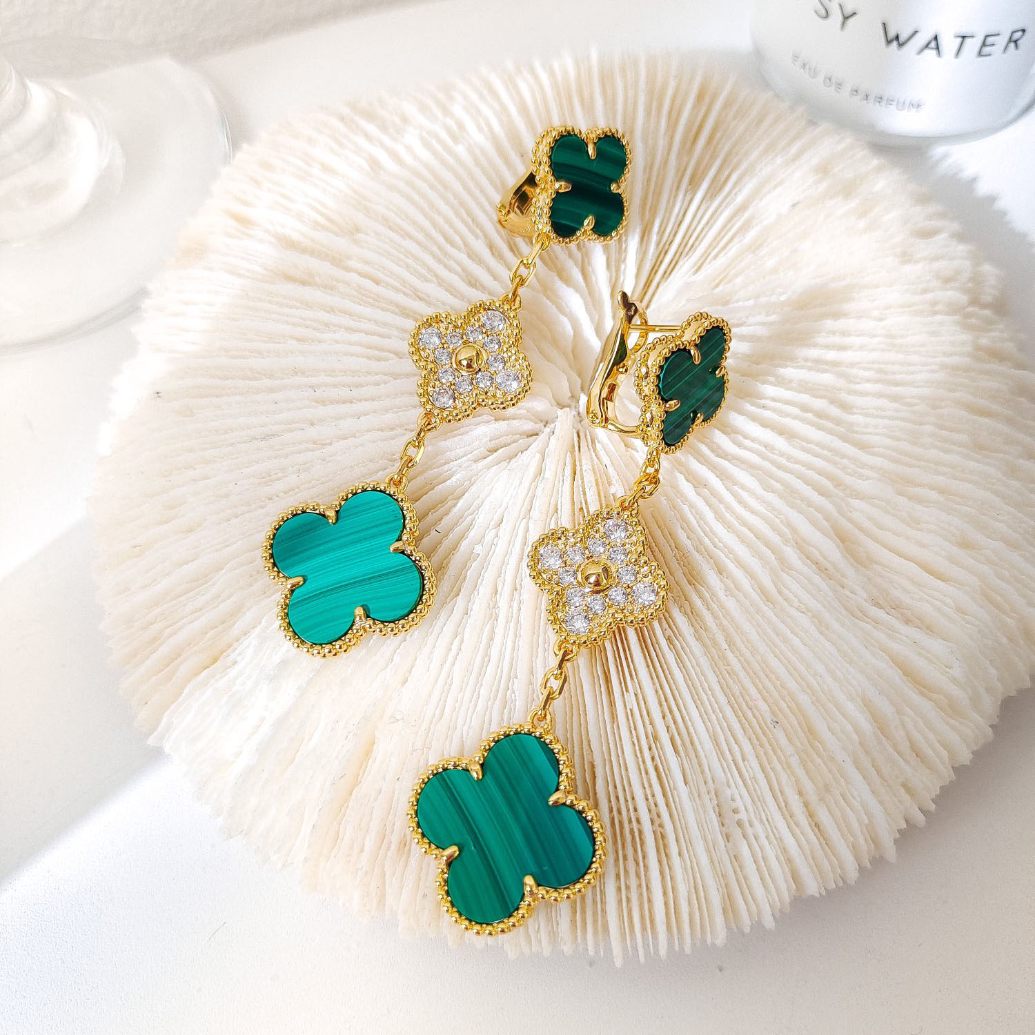 Van Cleef & Arpels Magic Alhambra Three-Motif Earrings. - SUPER-MIRROR