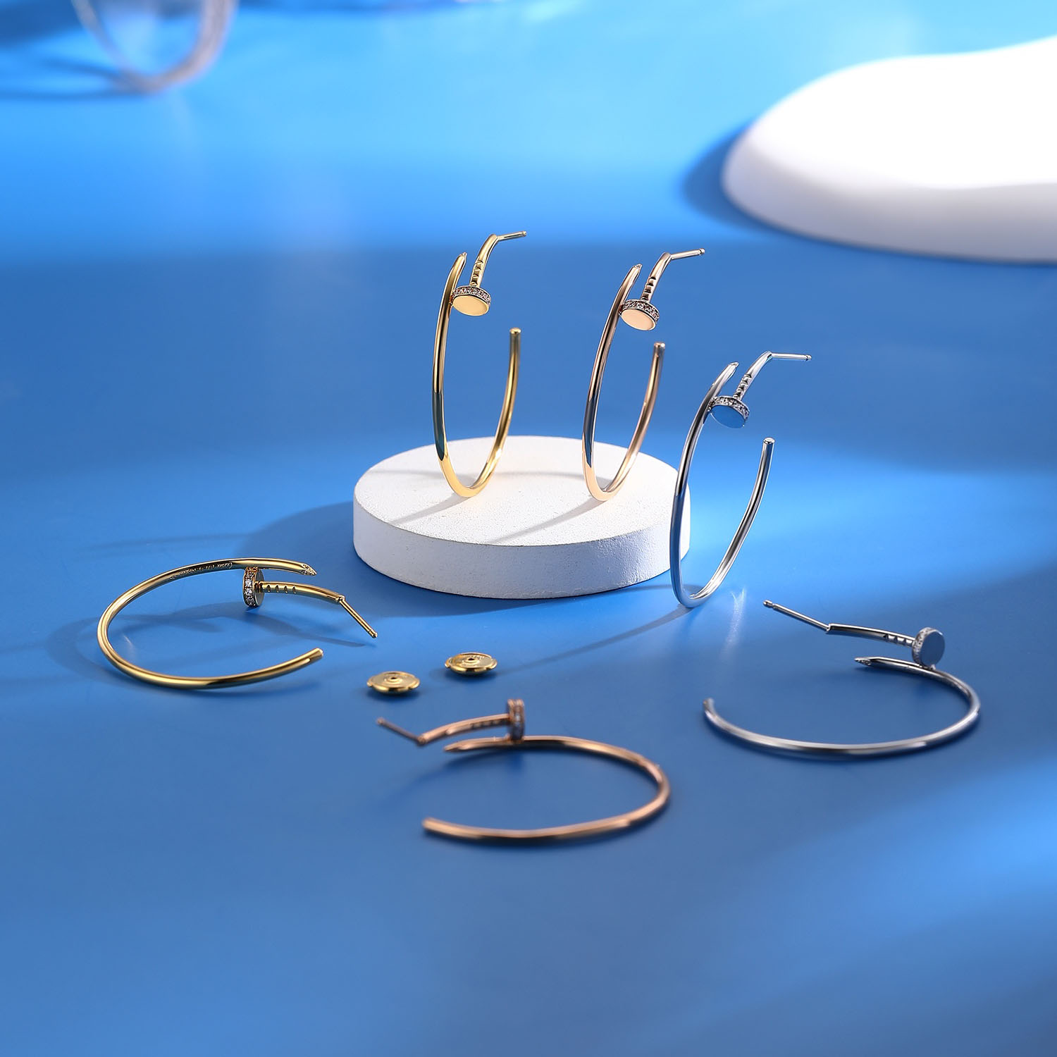 Cartier Juste un Clou Hoop Nail Earrings(Large Version). - SUPER-MIRROR