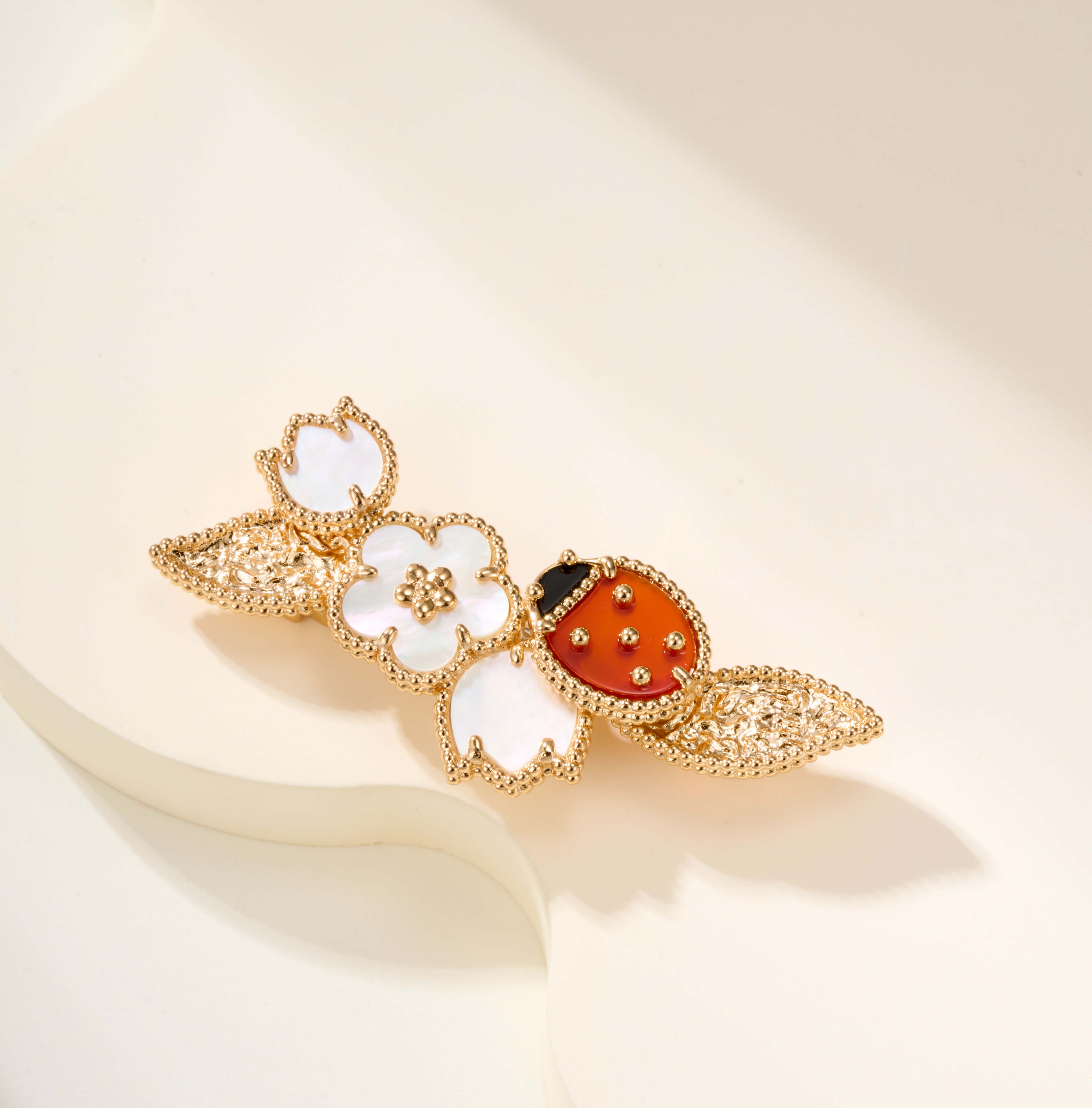 Van Cleef & Arpels Lucky Spring Series Floral Motif Brooches - SUPER-MIRROR