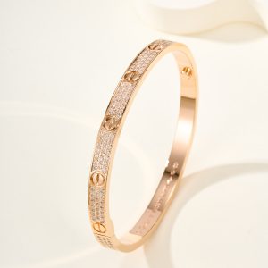 Alternative view of Cartier Love Full Star Diamond Bangle Width 4.8 mm - SUPER-MIRROR
