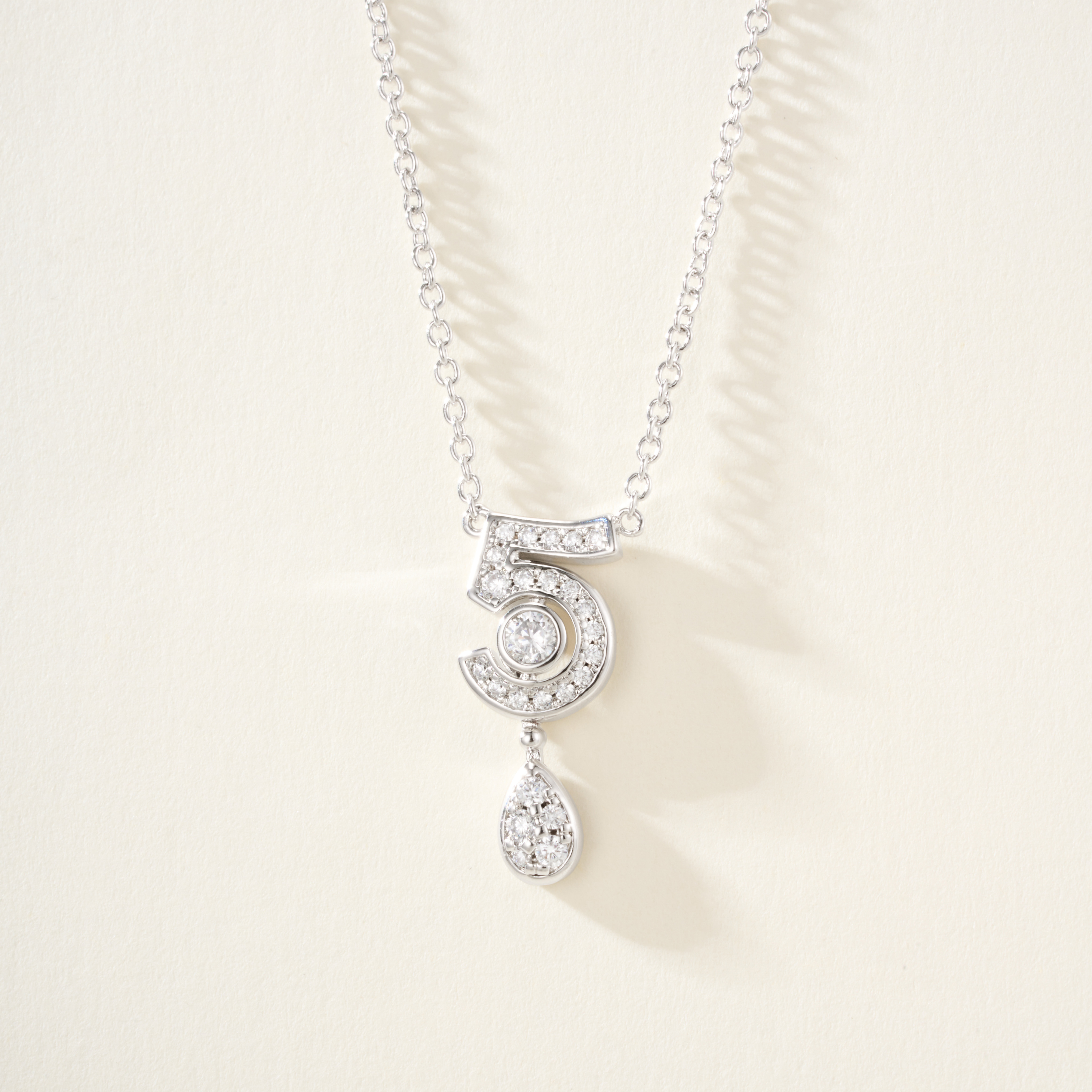 The Chanel N&deg;5 Diamond Necklace is highly distinctive
