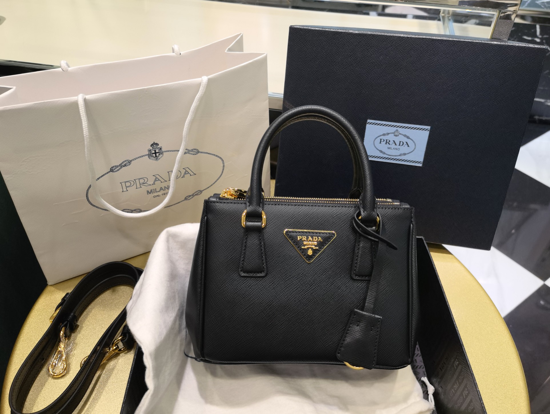 Prada Galleria 1BA906 Saffiano leather mini-bag 1 - Image 2