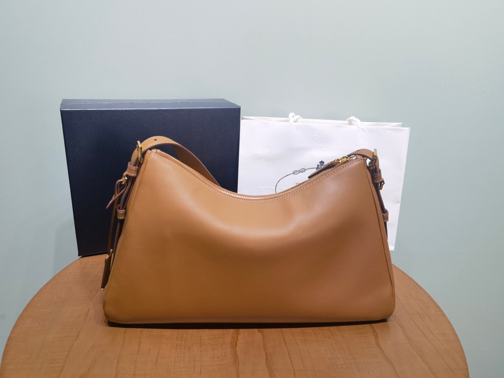 Prada Aim 1BC228 large leather shoulder bag 4 - Image 2