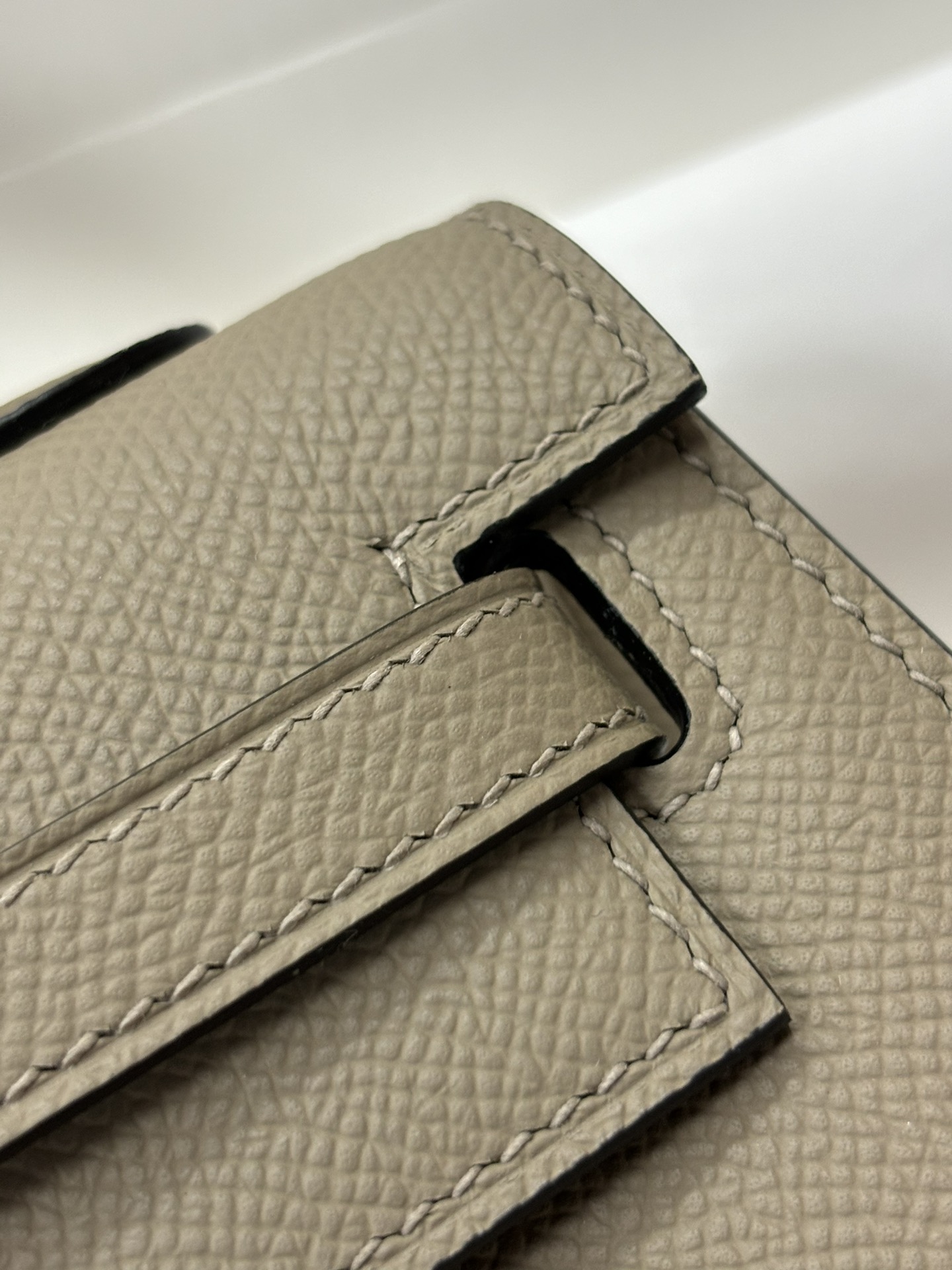 Hermès Kelly Sellier 25 Etoupe Epsom Palladium Hardware - Image 4