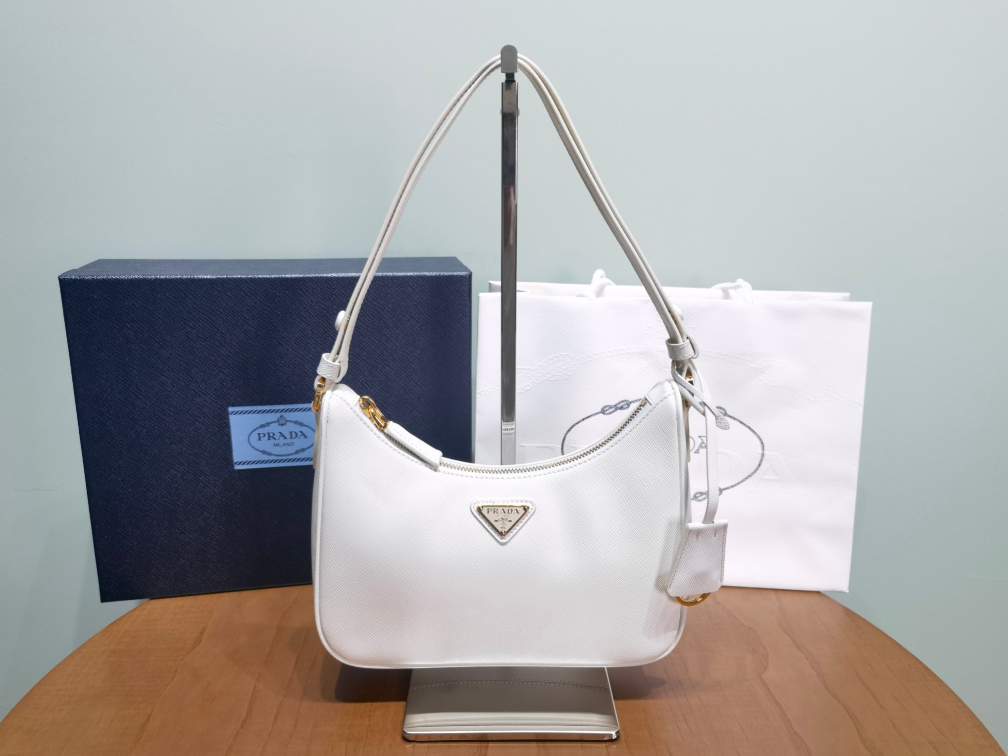 Prada Re-Edition 1BC204 Saffiano leather mini-bag 2 - Image 2