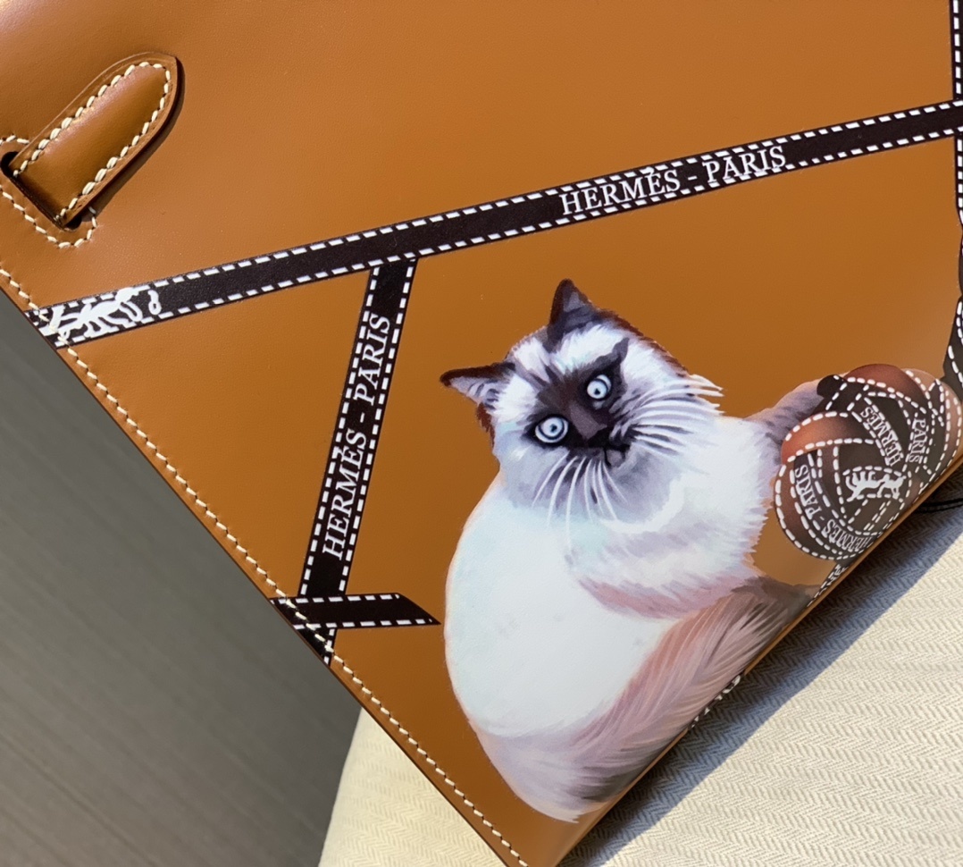 Hermès Kelly Sellier 28 Gold Box Leather Gold Hardware - Image 5