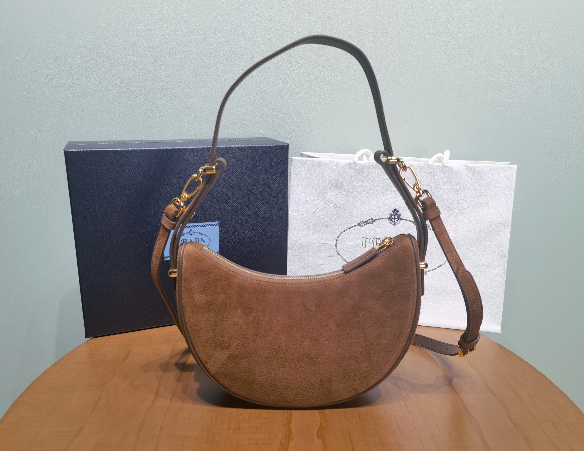 Prada 1BC194 Arqu leather small shoulder bag 7 - Image 3