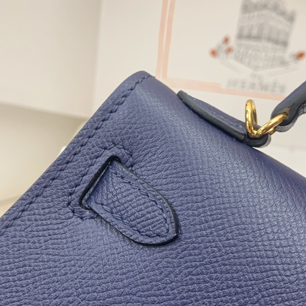 Hermès Kelly Sellier 20 Bleu Saphir Epsom Leather Gold Hardware - Image 7