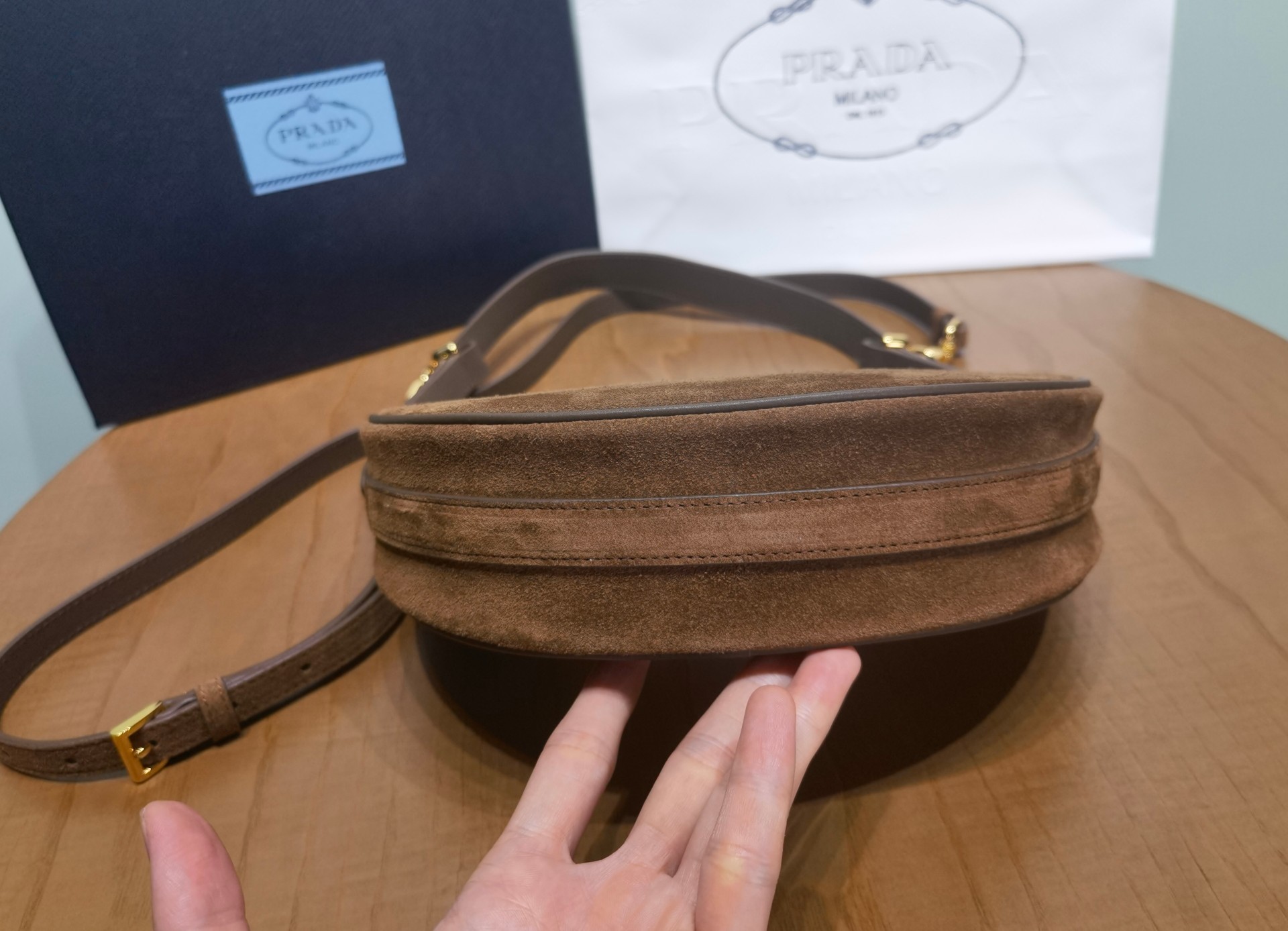 Prada 1BC194 Arqu leather small shoulder bag 4 - Image 4