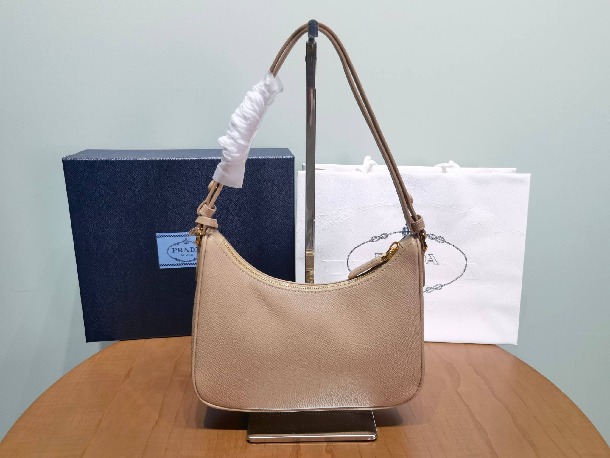 Prada Re-Edition 1BC204 Saffiano leather mini-bag 3 - Image 3